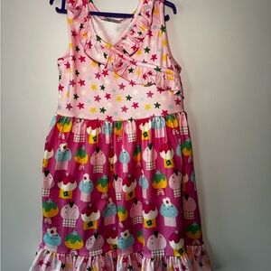 Girls size 5 tank dress NWT Cupcake print